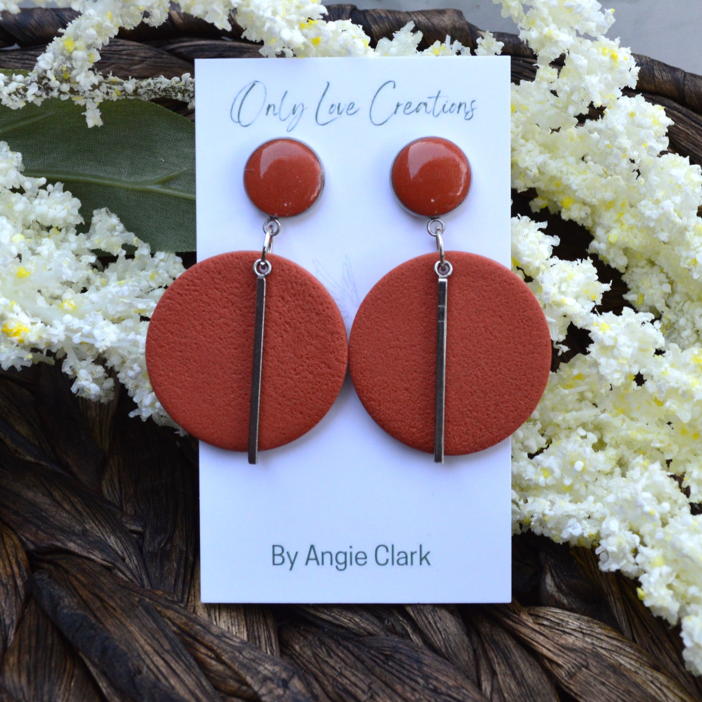 Colorful Round Bar Earrings available in Multiple Choices of Color