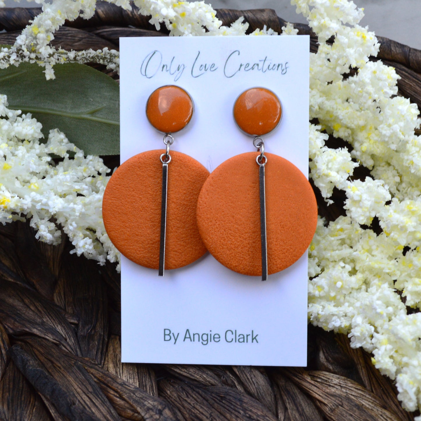 Colorful Round Bar Earrings available in Multiple Choices of Color