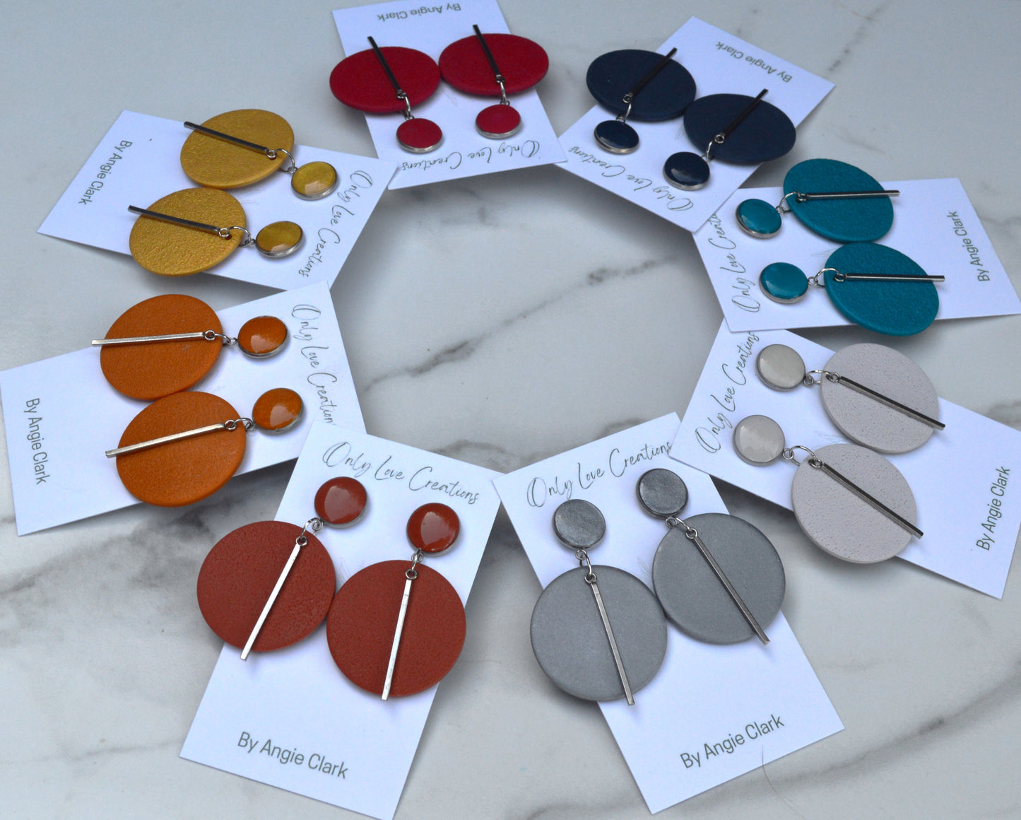 Colorful Round Bar Earrings available in Multiple Choices of Color