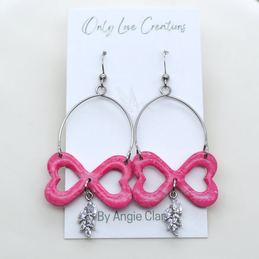 Everlasting Pinkies with Zircon Zing Earrings